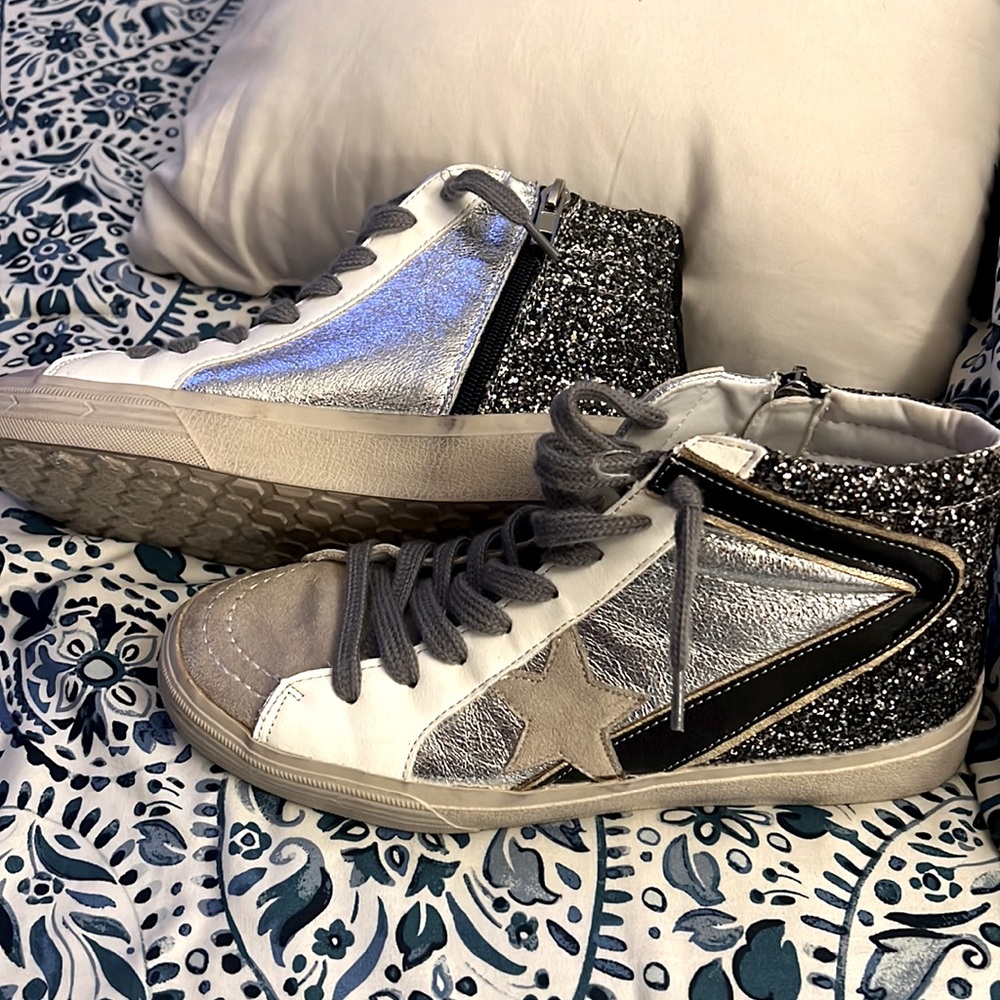 Black Glitter Shu Shop Shoes EUC